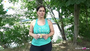 German Scout - Big Ass BBW Mature Talk To Fuck To Hand Street Casting